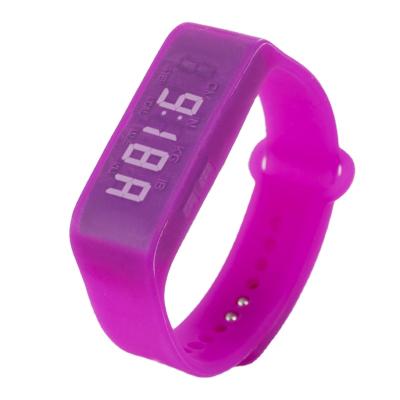 China 2021 Newest Step Counter Novelty Silicone LED Wristband Boys Girls Sport Pedometer Watches for sale