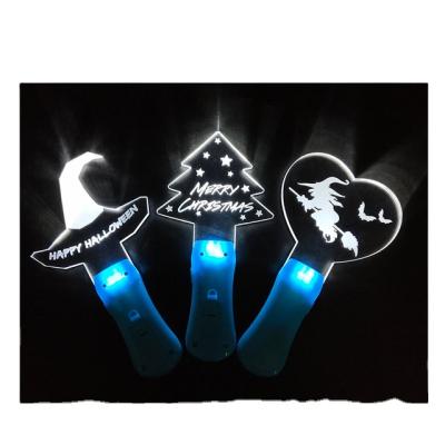 China Plastic LED Emitting Stick Fairy Christmas Halloween Lights Decorative Stick Light Plants for sale