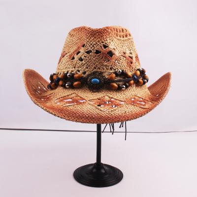 China Western Cowboy Hat Wholesale Luxury Panama Straw Hat Custom Unisex Wool Latest Fashional Design Felt Straw Cowboy Hats for sale