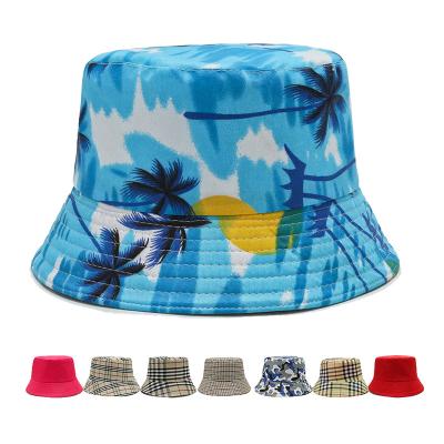 China Wholesale Logo Printing Designer Fishing Hat Custom Camouflage Fisherman Sun Protection Cotton Summer Beach Bucket Hat for sale