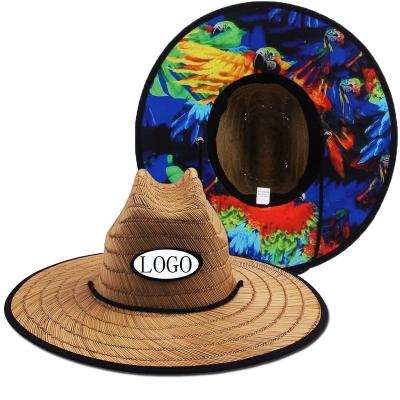 China Fashional Sun-Proof Straw Beach Hat For Men Unisex High Quality Sombrero Brim Lifeguard Unisex Wide Spring Summer Spring Autumn for sale