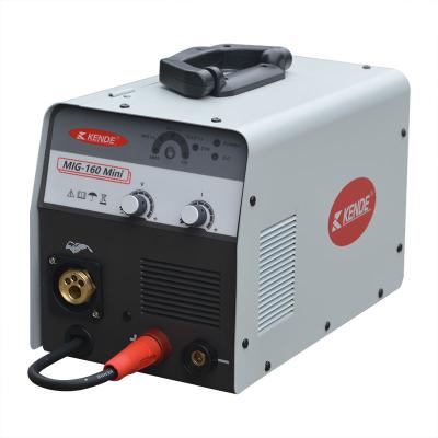 China Hotels KENDE 220V MIG MAG Welding Machine mini Gasless MIG-160 Welder for sale