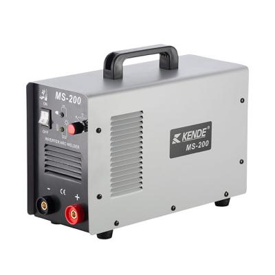 China Hotels KENDE DC IGBT Sticker Muttahida Majlis-e-Amal 200A Portable ARC Inverter Welder Welding Machine MS 200 for sale