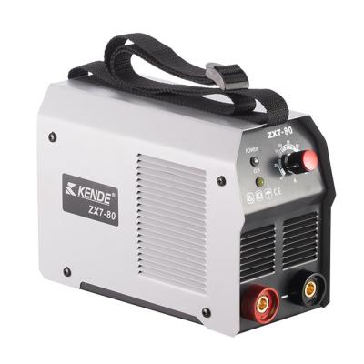 China Portable ARC Stick Muttahida Majlis-e-Amal Inverter Welder KENDE MINI Single Phase DC IGBT Welding Machine 80A ZX7-80 for sale