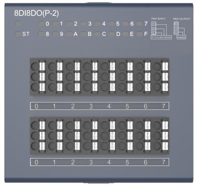 China ODM Integrated I/O Plc Input Output Module 8DI8DO Communication Module For PLC for sale