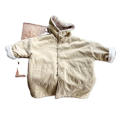 China Sustainable Winter Kid Cotton Coat Jacket Boy Girl Clothing  Children Turn-downcollar Coat Children's Jacket for sale