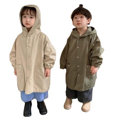 China Casual Autumn Winter toddler boys jackets outwear hooded  new kid girl boy clothing windbreaker coat long children's Jacket for sale