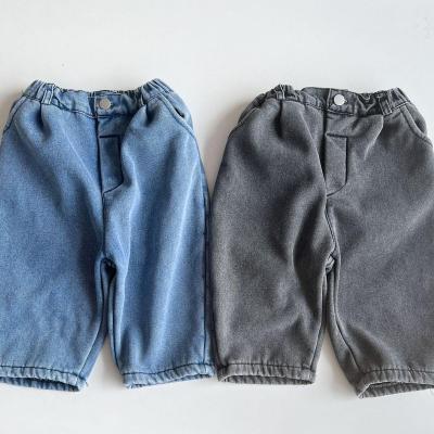 China Breathable New children's clothing for girls pants kids boys pants children trousers warm jeans for sale