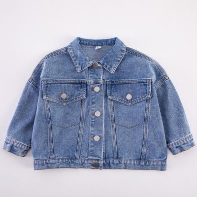 China Waterproof Children Denim jacket Boy Girl Clothing Autumn Winter  cotton collarcoat children's Jacket for sale