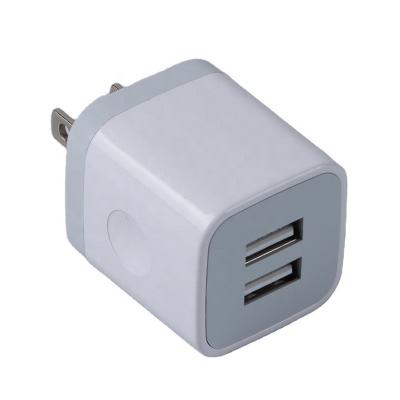 China Mobile Phone/Ipad/Camera/PDA/MP3 Us Plug In Multi Usb Charger Small Dual Ports Usb Phone Charger For Android for sale