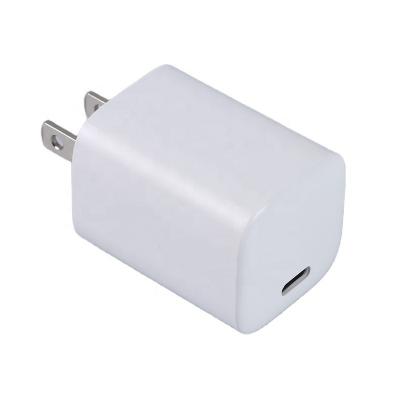 China 20W Fast Charger White Mini Wall Charger PD 20W USB Charger AU USA Plug In 20W Fast Charger For Apple 20W USB-C Power Adapter for sale