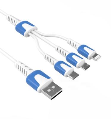 China Multi Function Data Transfer Cable Micro Usb Type C Lighting 3 In 1 Usb 8 Pin Type C Fast Charging Data Cable Micro Usb 3.0 Charger Cable For Mobile Phone for sale