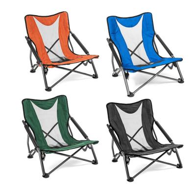 China Traditional Outdoor Portable Fishing Camping Picnic Low Chair Compact Lightweight Aluminum Folding Seat Foldable Backpacking Beach Chair for sale