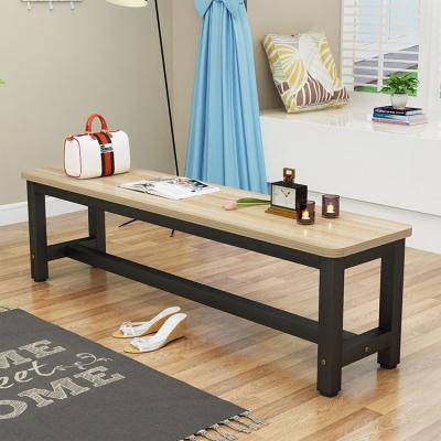 China Modern Rustic Industrial Style Living Room Kitchen Dining Room Indoor Dining Table Benches With Steel Frame for sale