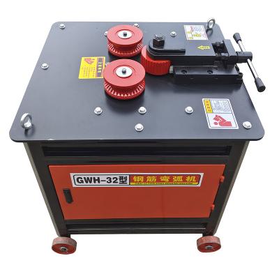 China Steel Bar Electric Arc Bender Spiral Construction Project Supplier China Rebar Bending Machine Gwh-32 for sale