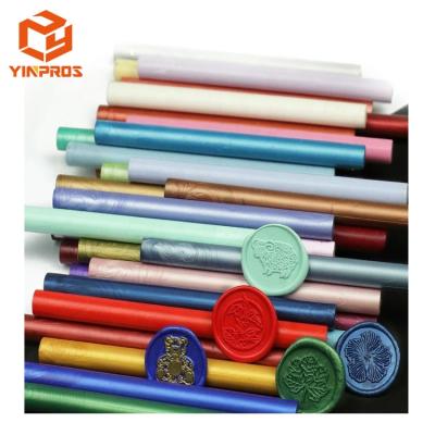 China Wedding Customized Hot Melt Glue Gun Wax Seal Glues Sealing Wax Stick For Wax Seal Stamp for sale