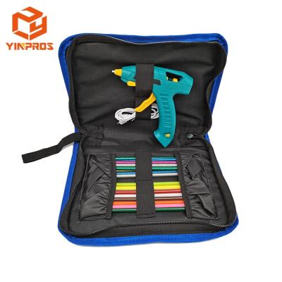 China Cordless DIY Battery Hot Melt Glue Gun Glitter Glue Stick Tooling Bag Kit for sale