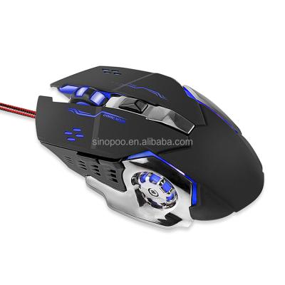 China Other Gaming Mouse 6 Buttons Cable Optical Mouse With Colorful Breathing Led Light Mouse For Computer Laptop for sale