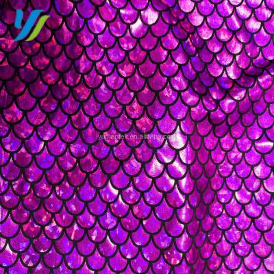 China Simply 2017 New Fashion Lycra Spandex Fish Scale Print Fabric for sale