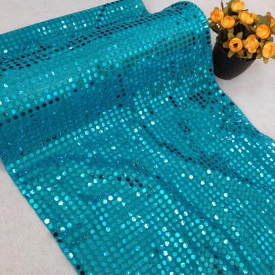 China YM Free Sample Shrink-Resistant 100% Polyester 3 or 6mm Reversible Sequin Fabric for sale