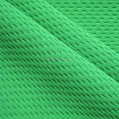 China Shrink-Resistant 100% Polyester Bird's Eye Mesh Fabric For T Shirt for sale