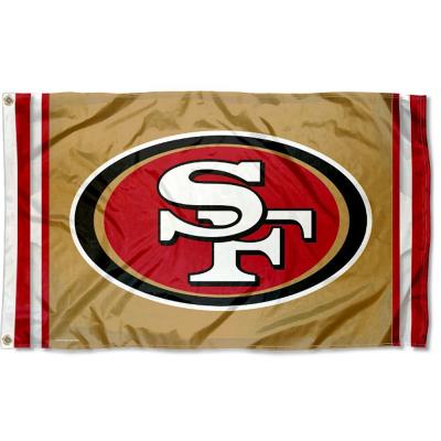 China Custom 48h Delivery 3x5 Polyester 49ers Flags nfl harley automotive fast outdoor flag banner flag with metal grommets for sale