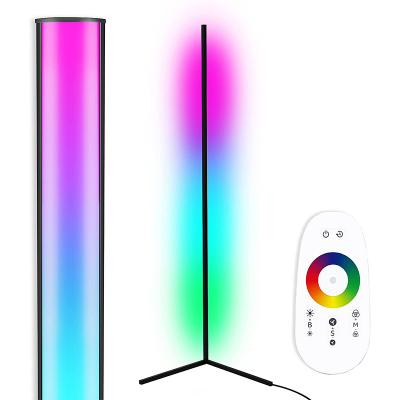 China Rainbow Bedroom Corner Color OPWXM Living Room LED RGB Floor Lamp Metal Stick Mood Changing Standing Light With Outdoor for sale