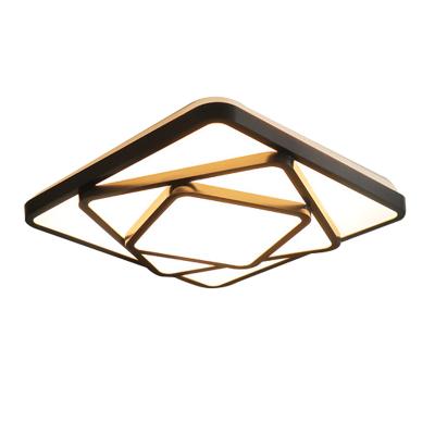 China Dimmable Dimmable Glare High Quality Black White Square Shape Corridor Corridor Decorative Residential Balcony Led Ceiling Light for sale