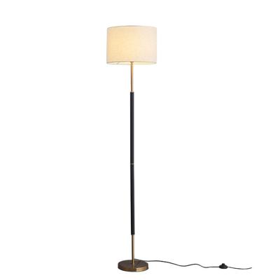 China Floor Lamp Shade Dimmable Floor Lamp Shade Styles Living Room Indoor Decorative Single Bedroom Standing LED Floor Lamp With Canvas Shade for sale