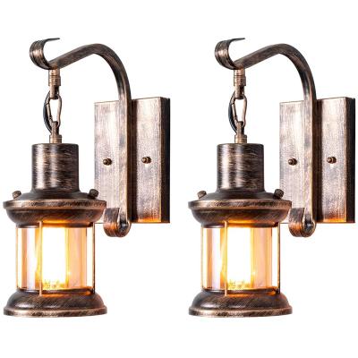 China Outdoor Decorative Retro Garden Light Retro Outdoor Rustic Outdoor Garden Light Indoor Decorative Oil Rubbed Bronze Metal Sconces Wall Lights For Bedroom Living Room Cafe for sale