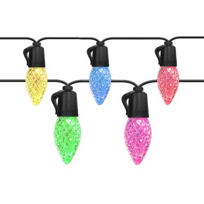 China Beautiful New Design Color Changing Strawberry Style Outdoor Patio Holiday Christmas String Lights Waterproof for sale