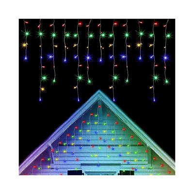 China Fashion Hot Sale Customized Quantity Led Fashion PVC Icicle Fairy Lights 3.5*0.6 Meters for sale