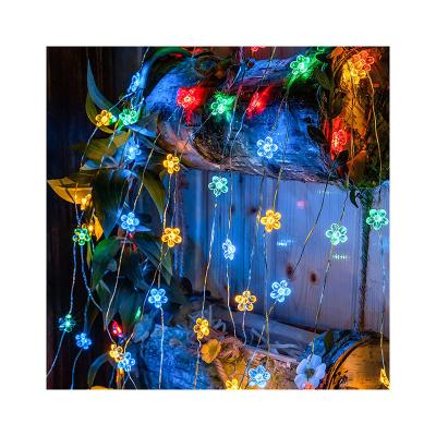 China New Listing Soft Customized Qty Led Soft 6.5 Meter PVC Flower String Lights for sale