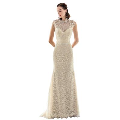 China Anti-Static New Years Eve Ladies Dress Casual Mesh Elegant Gown Slim Backless Suitable for Formal Party for sale