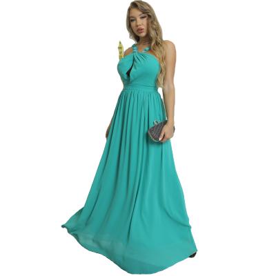 China Anti-Static New Years Eve Fashion Floral Slip Backless Prom Dress Halter Long Birthday Party Long Dresses Even Slim Sleeveless Homecoming Dresses for sale