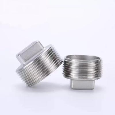 China Stock Stainless Steel SS304/SS316 Taurus Plug In 316 Forged Stainless Steel Pipe Fitting Plug Class 3000 3/4