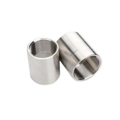 China SS304/SS316 Goods In Stock SS304 SS316 Polished 1/2 Inch BSPT Full Outer Threaded Pipe Fittings Double Banded Socket for sale