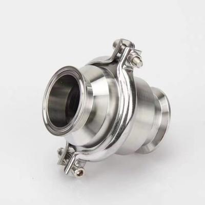 China Food Grade Tri Flange Ferrule NRV Tri Flange 304 316L General Hygienic Stainless Steel Sanitary Tri Non Return Check Valve for sale