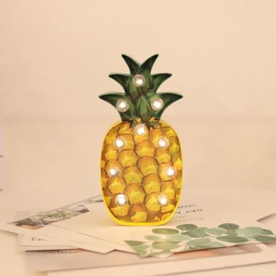 China LED Pineapple Lights Christmas Holiday Flexible Battery Operated Indoor Lights for sale