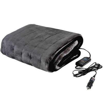 China Portable Anti-Static Dc12v Factory Car Warmed Blanket Washable Electric Heating Blanket For Outdoor Travel for sale