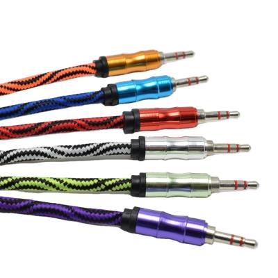 China Car Audio Aux Universal Device Quality Noise Reduction Cable 3.5mm Jack TRS Mobile Cell Phone Headphone Speaker Mp3. of cables for sale