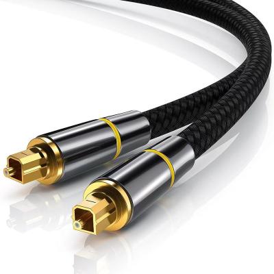 China Professional Custom Audio Product Professional 24K Gold Plated Digital Cable Toslink Fiber Optic Audio Cable With T Plug For Surround - Sound for sale