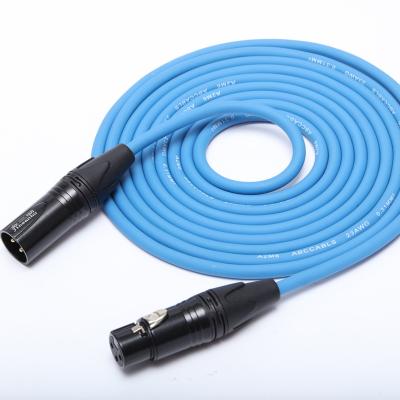 China Custom Comfortable Canon XLR Male to Male Microphone Instrument Audio Guitar MIC DMX Cable Maker 3 PIN Male to XLR Female Cable for sale