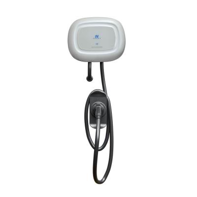 China Home 32A EVSE Wallbox 7kw 22kw Home EV Charger AC EV Charger Black Wall Mounted Charging Station Charger for sale