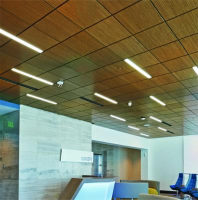 China Suspended Acoustic Ceiling Panels Sound Absorbing Ceiling Systems 12mm Thickness for sale