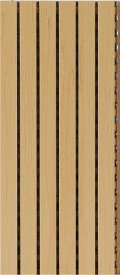 China MDF Timber Grooved Acoustic Wall Panels For Interior Music Hall Decor E1 E0 Protection for sale