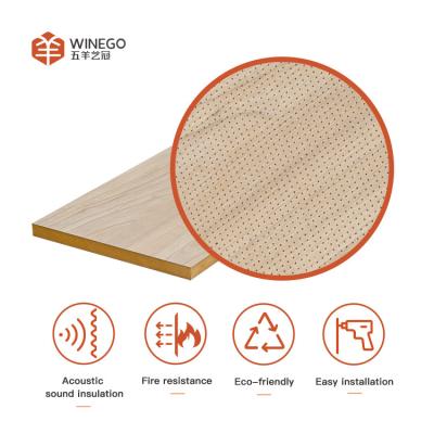 China Micro Perforated MDF Panels Absorb Sound and Decorative Wall Panels for sale