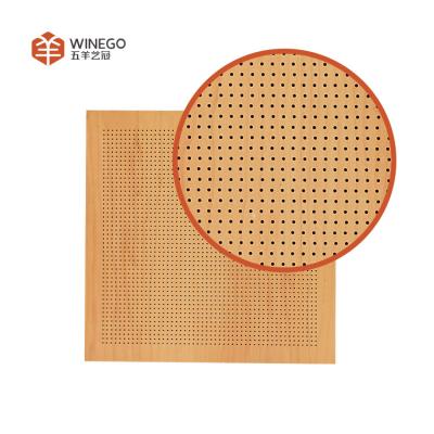 China 0.7 NRC Micro Perforated Acoustic Wood Wall Panels Sound Absorption And Decoration for sale