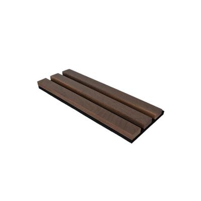 China 2400mm Acoustic Slat Wall Panel  , Walnut Acoustic Panels For Office Studio for sale