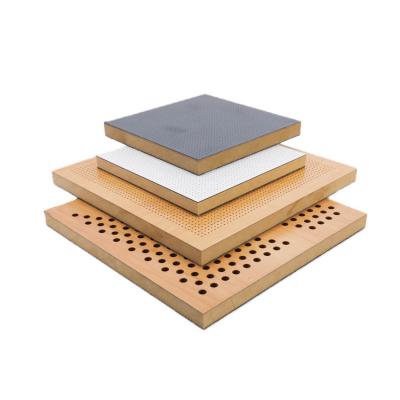 China Stylish Decorative Perforated Acoustic Wood Panels for Commercial Studio for sale